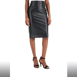 Black Knee-Length Pencil Skirt